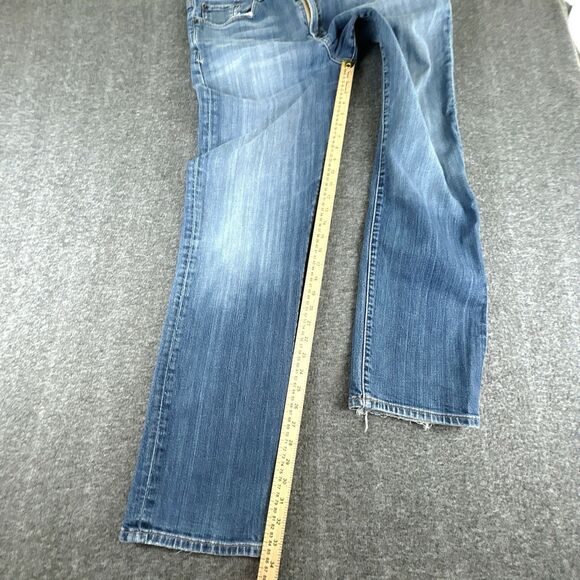 Lucky Brand 329 Classic Straight Jeans Mens 36X34 Blue Stretch Denim Light Wash - Picture 8 of 9